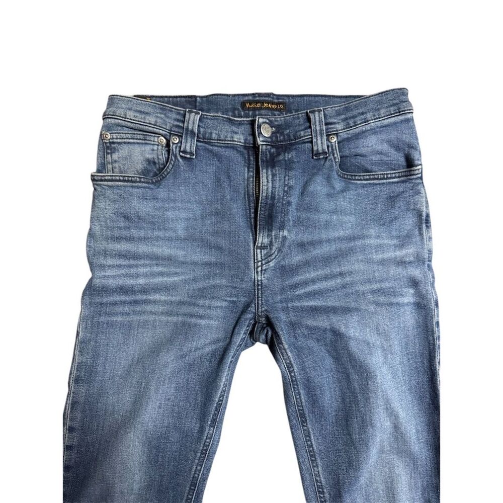 Nudie Jeans Co Men's High Kai Navy Blue Slim Skinny Jeans Blue Size W32 / L34 - Picture 2 of 11
